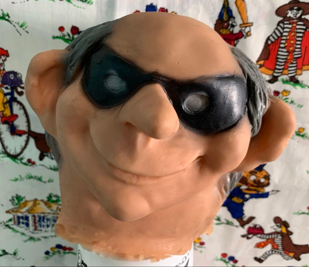 レア ビンテージ マクドナルド ハンバーグラー パペット ヘッド　ディスプレイ