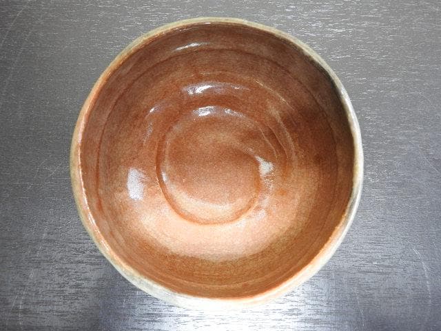 小川長楽　赤茶碗　共箱　MA１５４