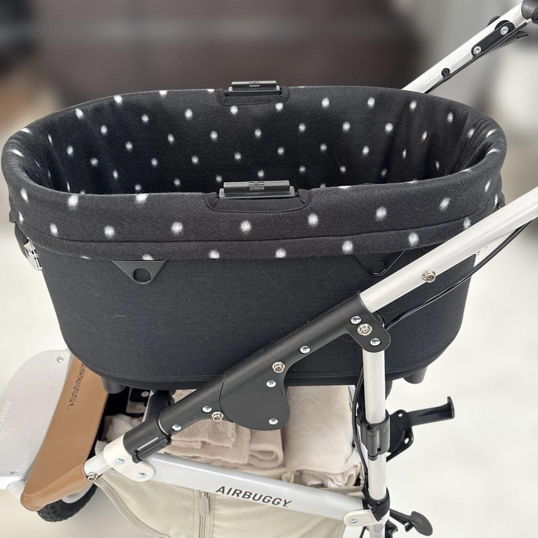 エアバギートーム3 コットカバー(レギュラーサイズ)柔らかいフリース黒2点セット