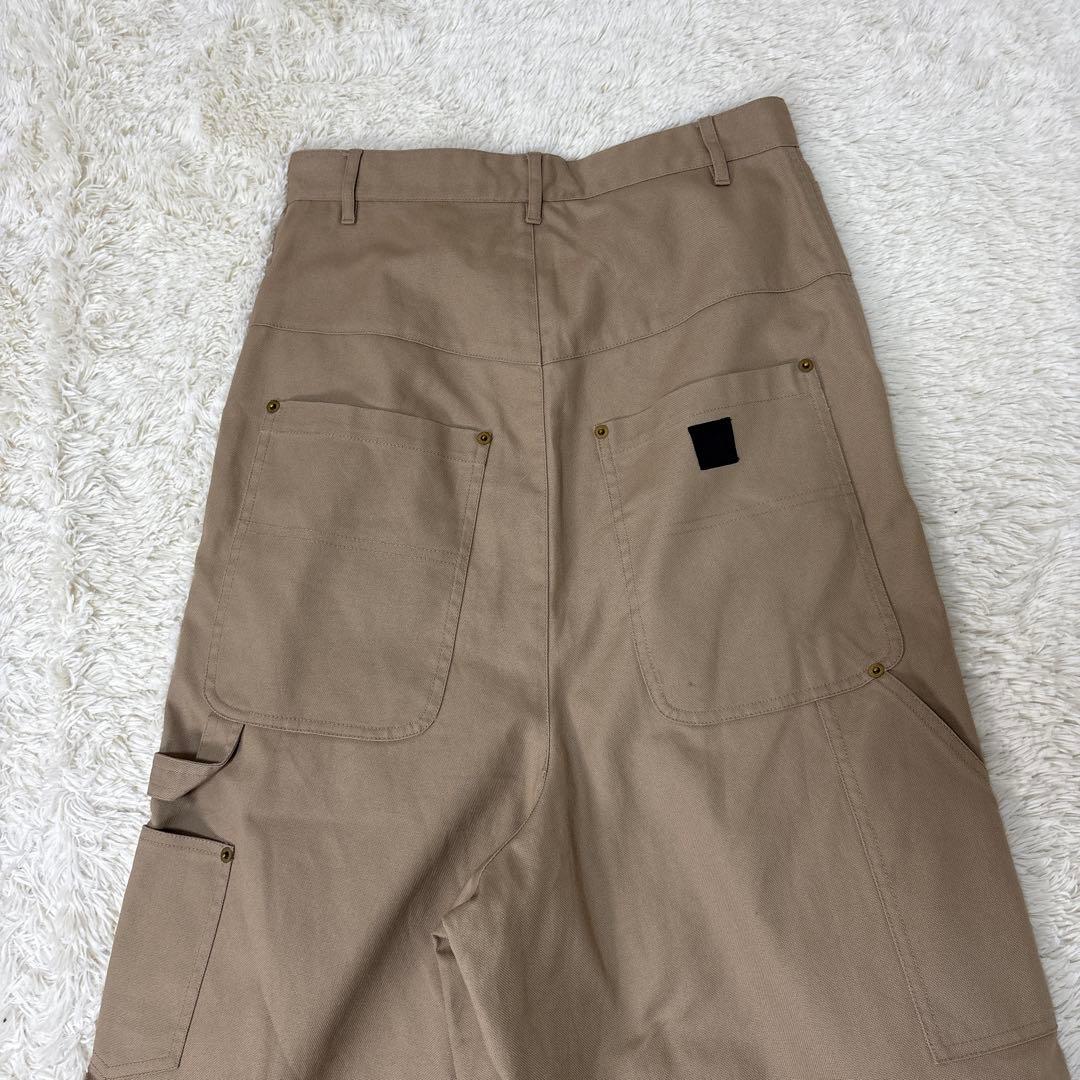 【最高級】VETEMENTS ワイドペインターパンツM　ワーク　ベージュ　Wニー