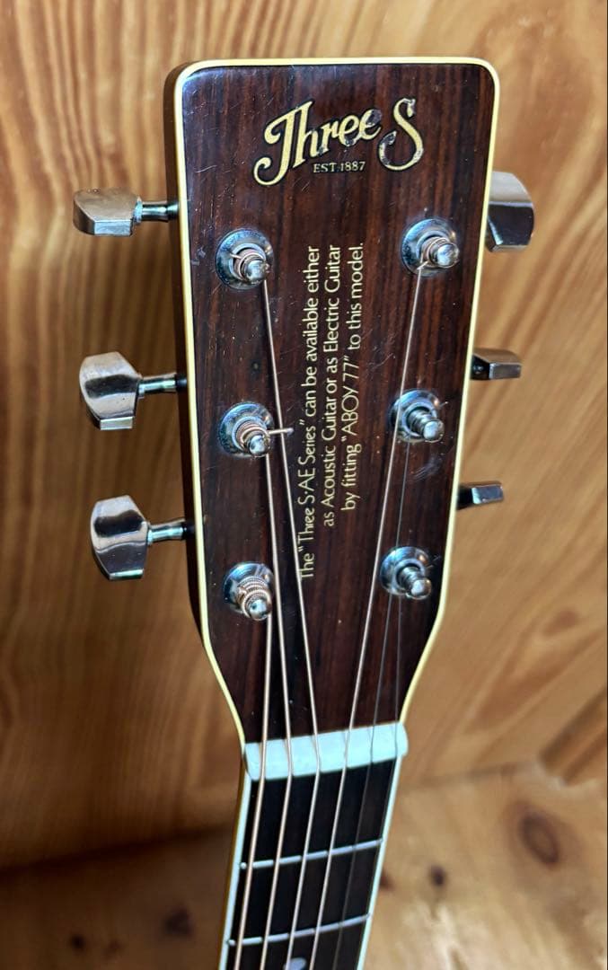 【エレアコ化】ThreeS AE-25 牛骨サドル＆3点式PU搭載 調整済　JV