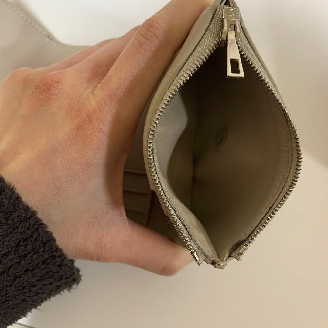 LOEWE ロエベ　三つ折り財布　ベージュ アナグラム