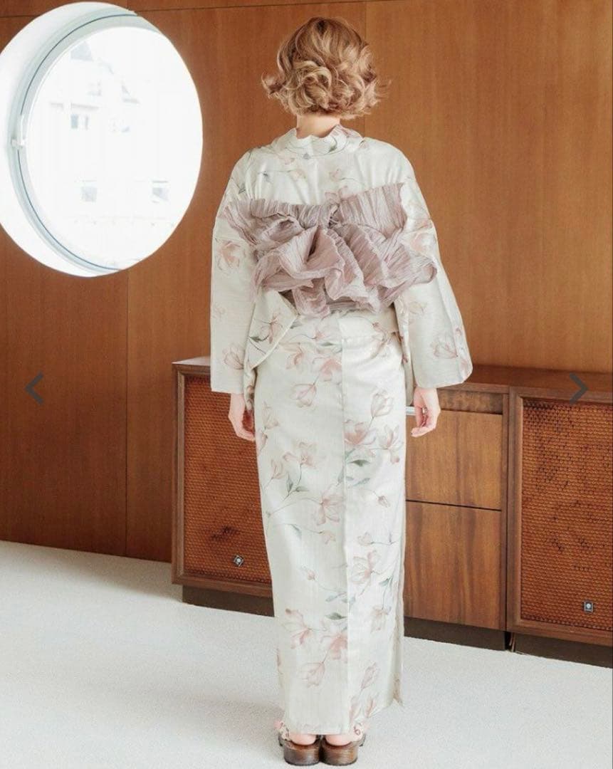 Dita 浴衣　水彩の花月あそび