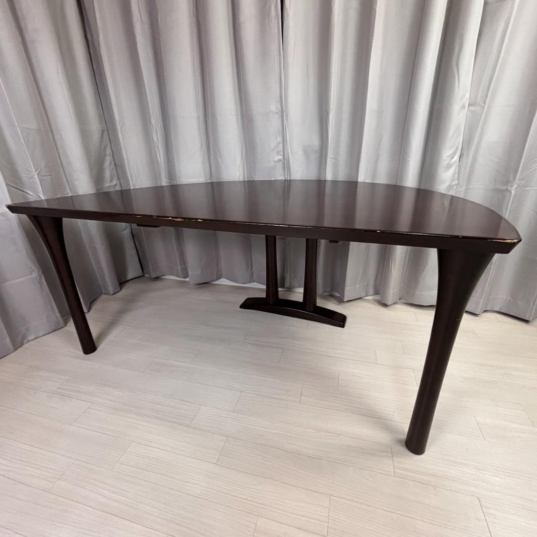 カリモク　半円　ダイニングテーブル