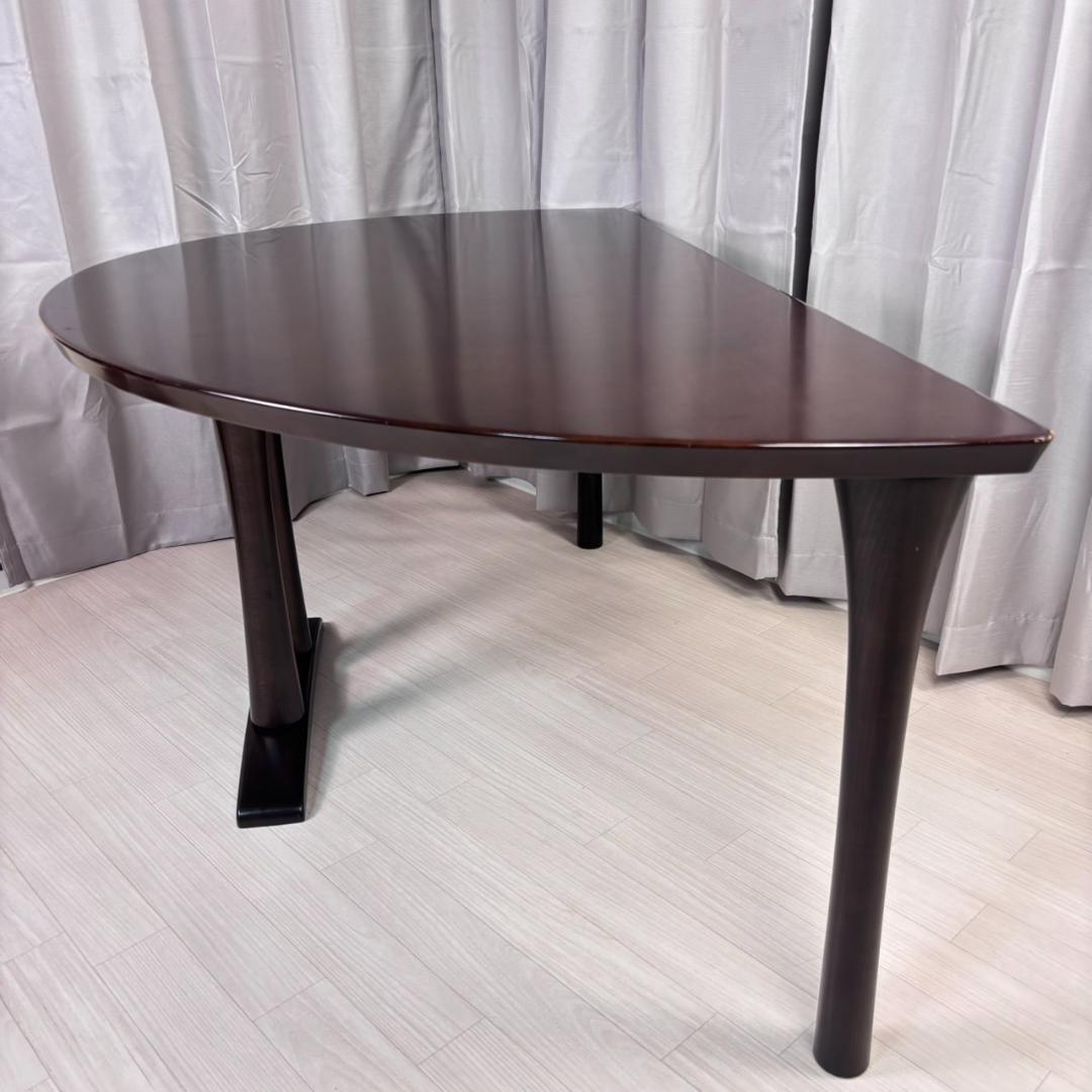 カリモク　半円　ダイニングテーブル