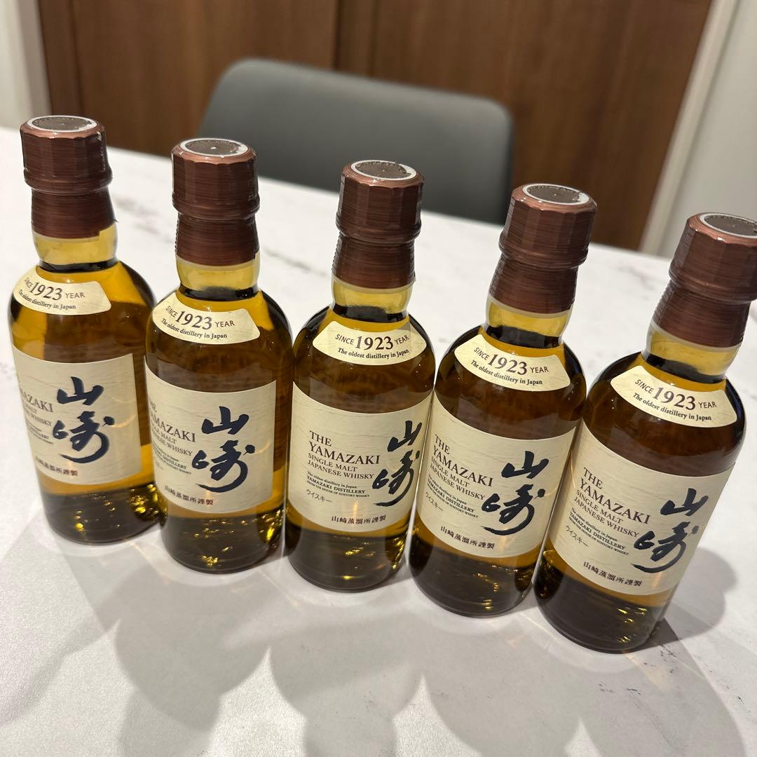 【未開封】サントリー ウイスキー 山崎 180ml 5本セット