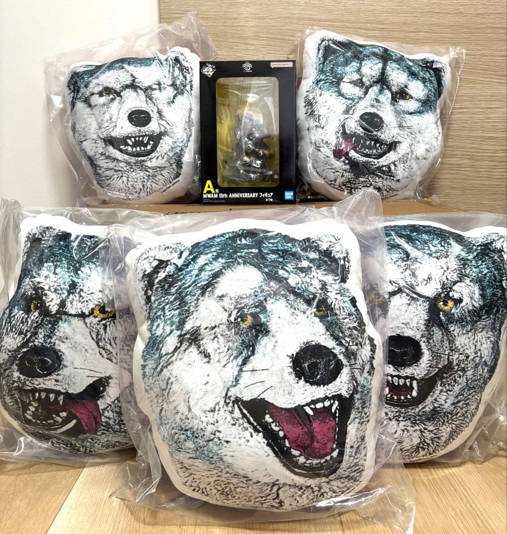 一番くじ MAN WITH A MISSIONフィギュア クッションコンプセット