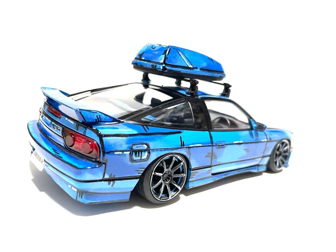 アオシマ1/24⬛︎180SXアート風オリジナル仕様⬛︎完成品