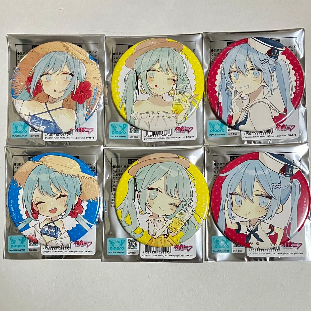 も*】様 初音ミク　赤倉　グラフアート　缶バッジ