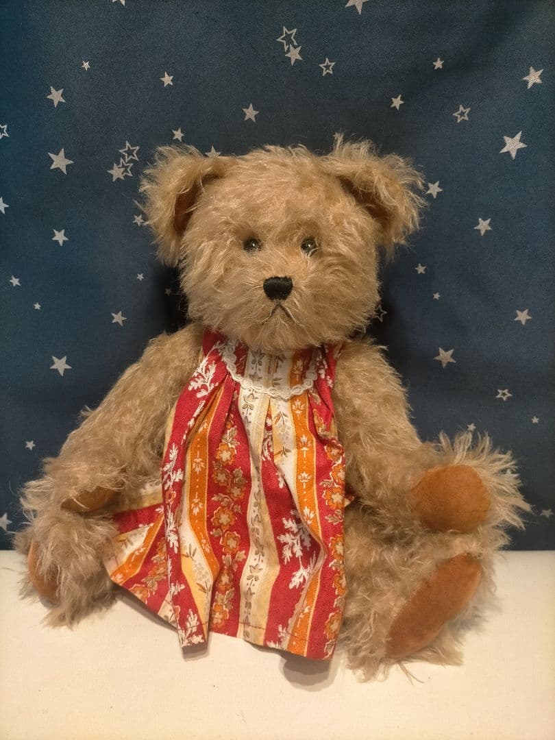 3 8/6 ハンドメイド　テディベア　くま　MARJAN ぬいぐるみ　人形