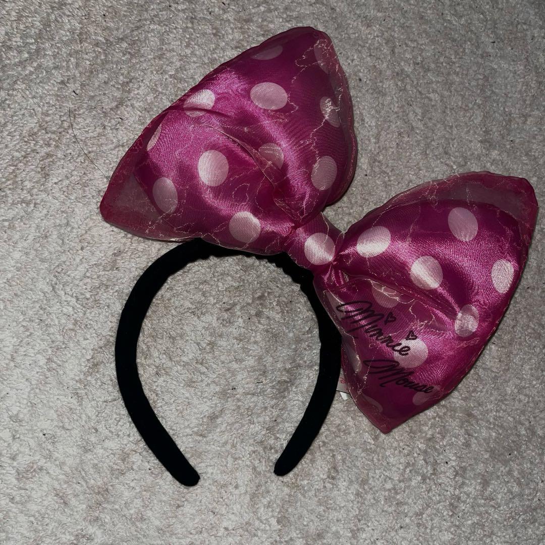 チシャ猫ファンキャップ マフラー＆ミニーリボンカチューシャピンク