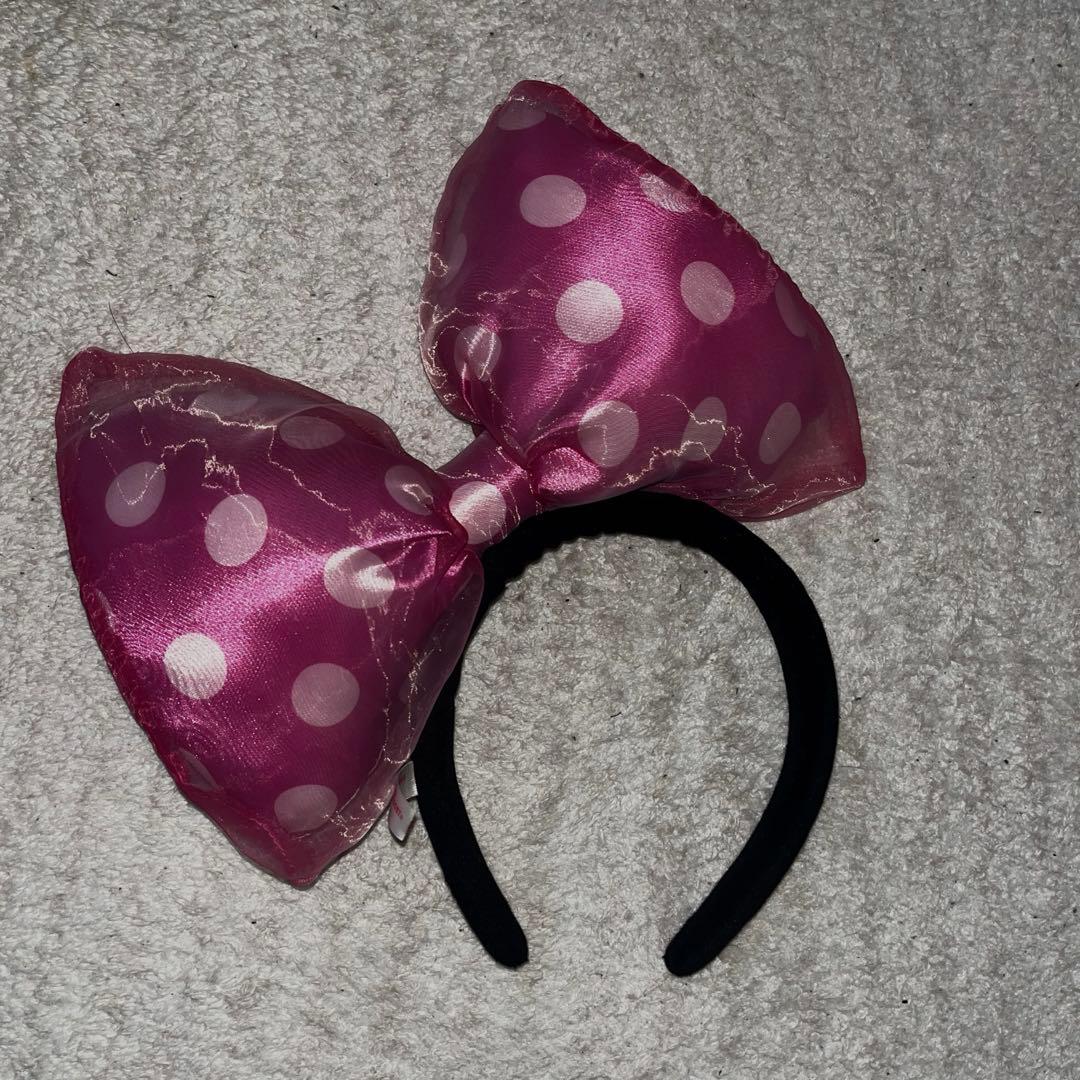 チシャ猫ファンキャップ マフラー＆ミニーリボンカチューシャピンク