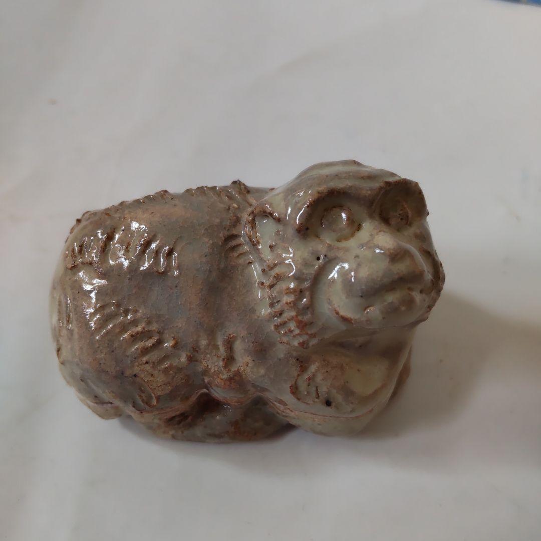 七十四代 朝日豊斎 作 干支 申 陶器製 香合 共箱 茶道具 美品 です。