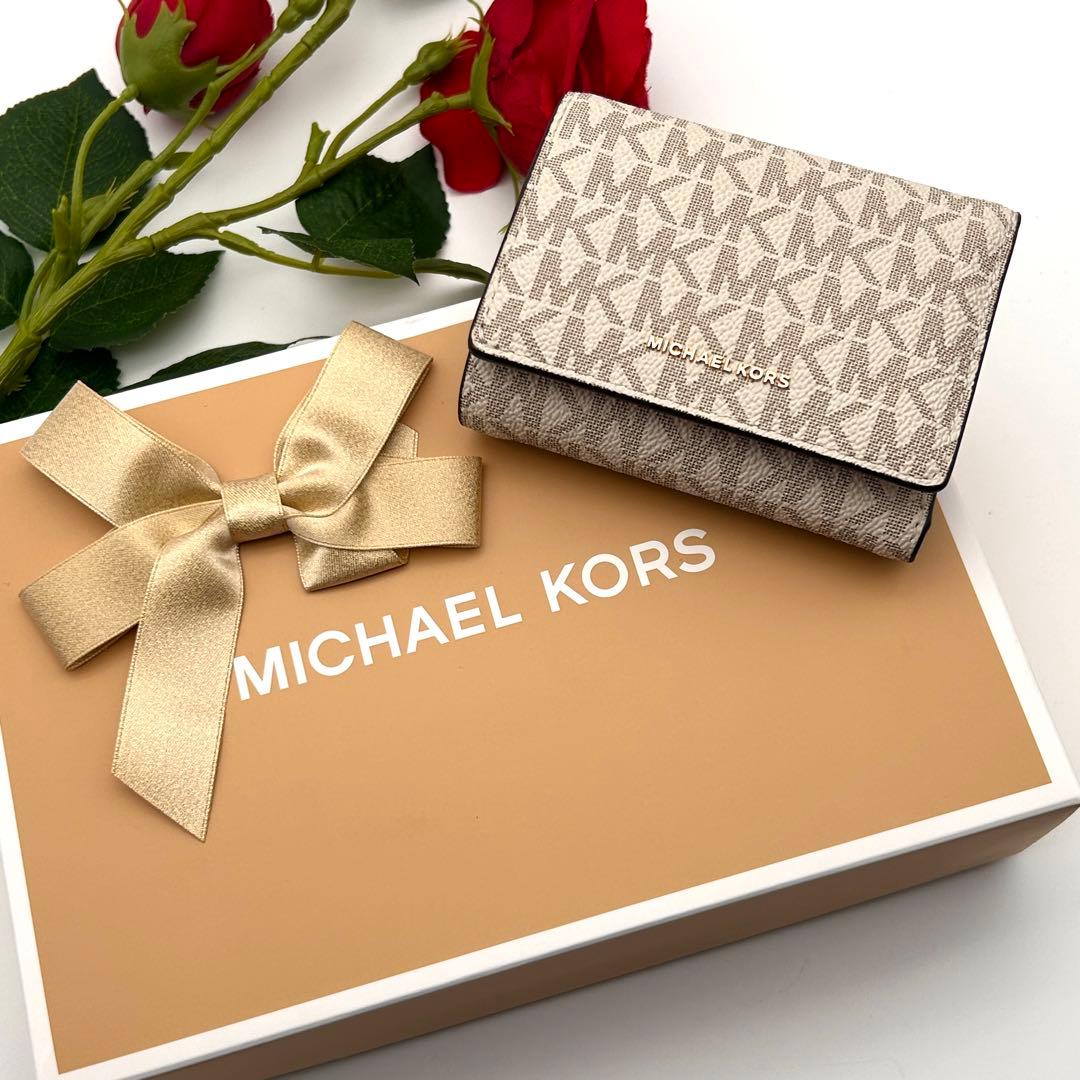 ✨極美品✨ マイケルコース 三つ折り財布 がま口 高級 ⛄プレゼント用に最適⛄