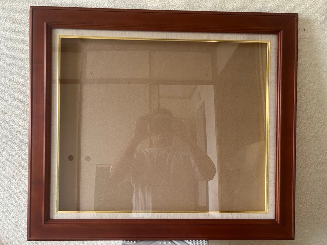 木製油彩額縁2点