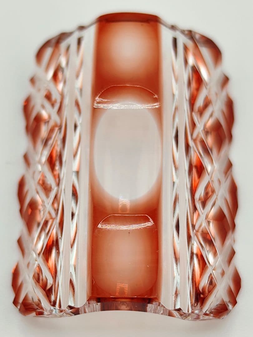 ★美品★島津薩摩ガラス工芸 薩摩切子 箸置（切子、江戸切子、薩摩切子）