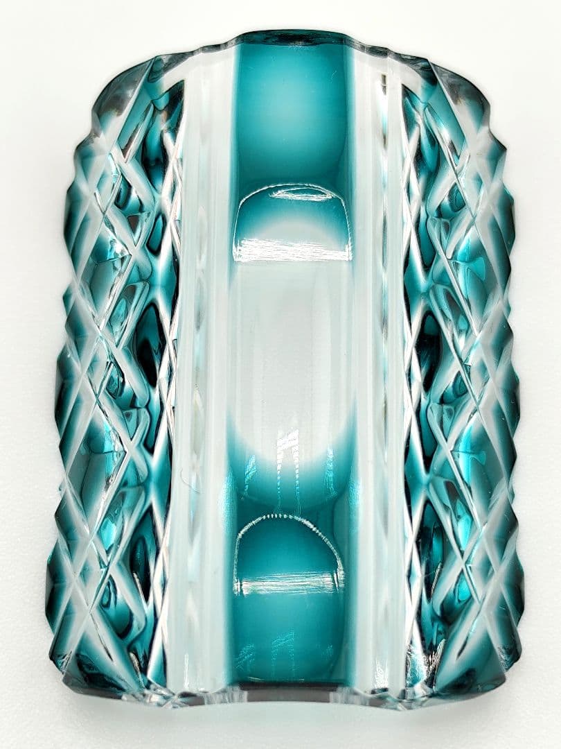 ★美品★島津薩摩ガラス工芸 薩摩切子 箸置（切子、江戸切子、薩摩切子）