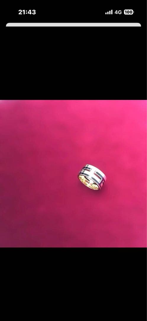 HERMESムーブアッシュゴールドリング美品