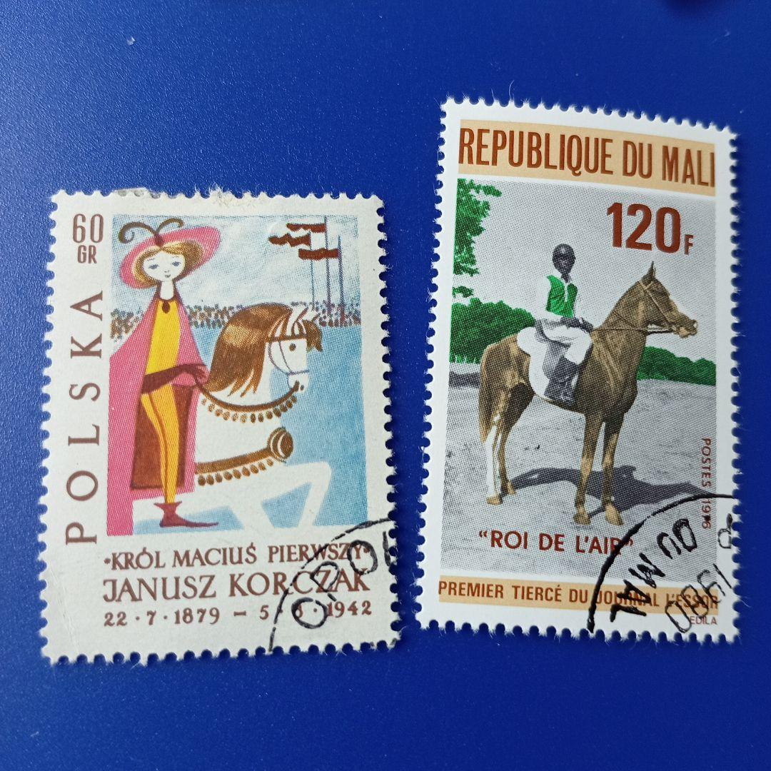 3696 外国切手 国々 馬 シリーズ 3セット 未使用