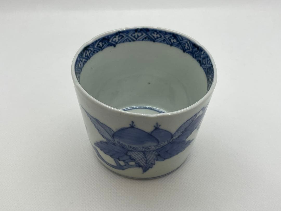 【和食器】古伊万里　栗染付蕎麦猪口　向付　酒器酒盃