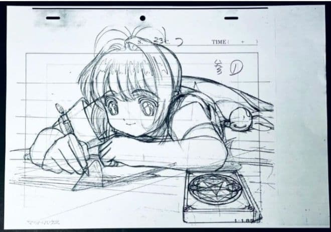 劇場版カードキャプターさくら　セル画　動画　背景コピー　レイアウトコピー　セット