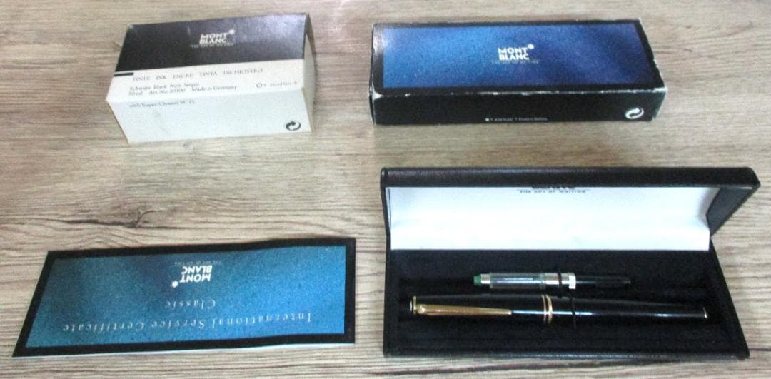 モンブラン 万年筆 ペン先14K MONTBLANC インク付き