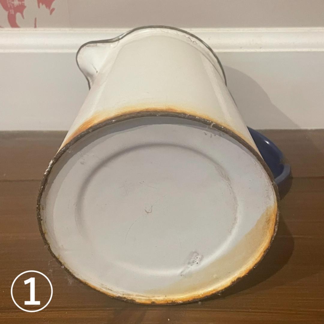 イギリスアンティーク ホーロー ジャグ 3個 ブロカント 蚤の市 ヴィンテージ