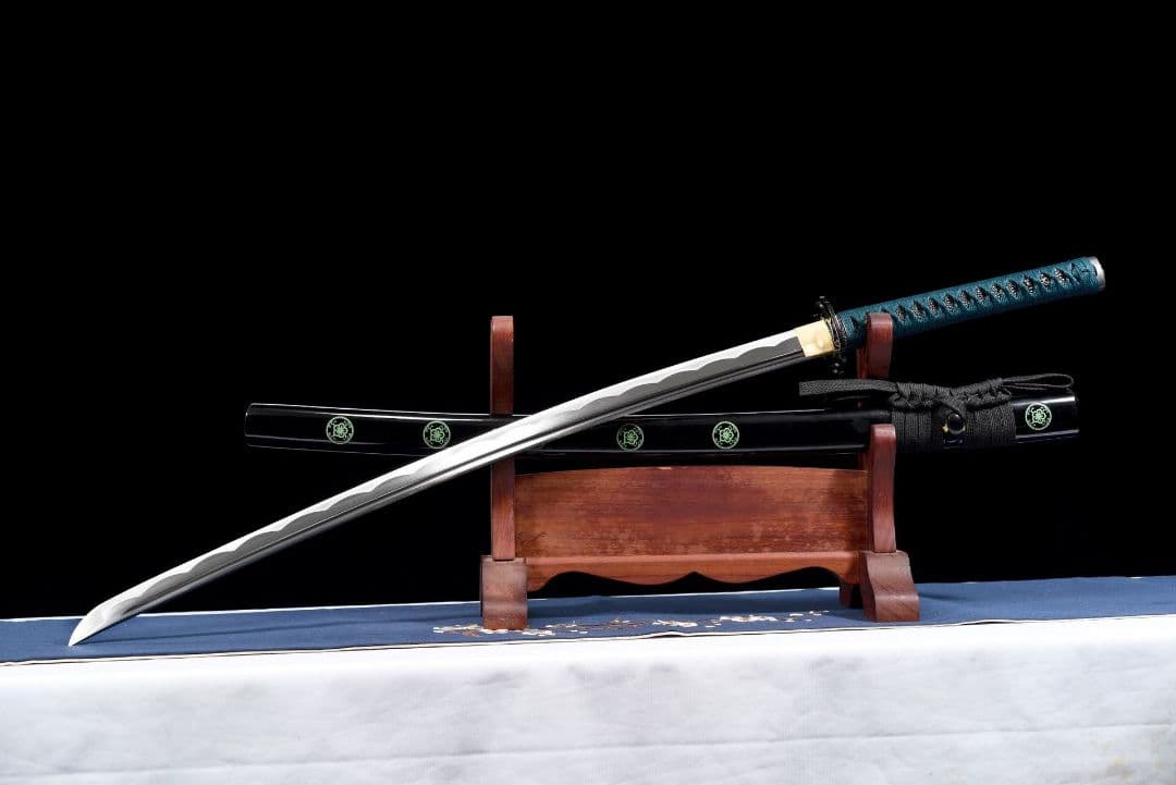 4215-武具 刀装具 日本刀　模造刀 居合刀 武士道 武蔵 鑑賞用 手鍛造打