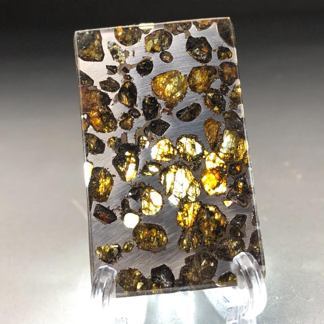 山*リ様 パラサイト隕石 隕石　石鉄隕石　セリコ隕石 美品　重さ約11ｇ　共箱