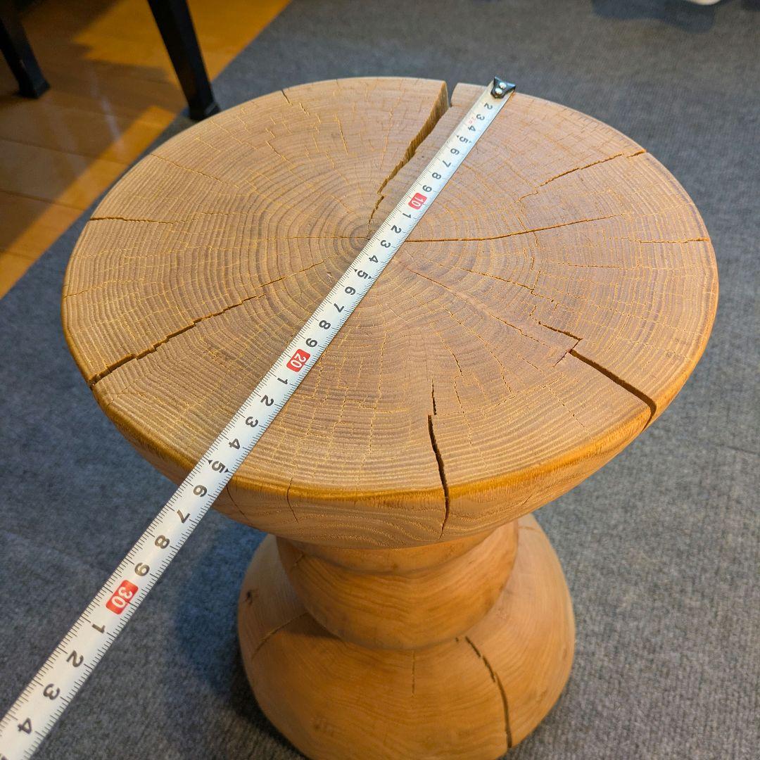 :)　栗　天然木　丸太　椅子　スツール　高さ約40㎝