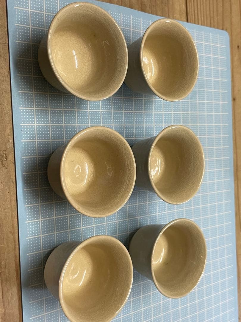 崇峰山窯　三浦崇男　萩焼　煎茶器【m1124 茶道具　骨董品　茶器　茶道 】