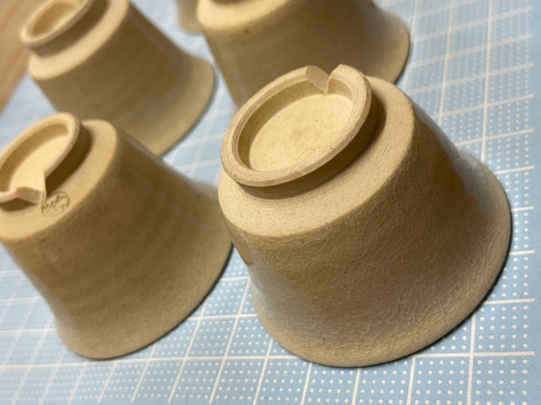 崇峰山窯　三浦崇男　萩焼　煎茶器【m1124 茶道具　骨董品　茶器　茶道 】