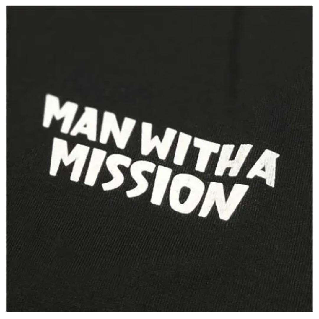 マンウィズ　Too many ゴッツ ロンT（ブラック×ホワイト）　XXL