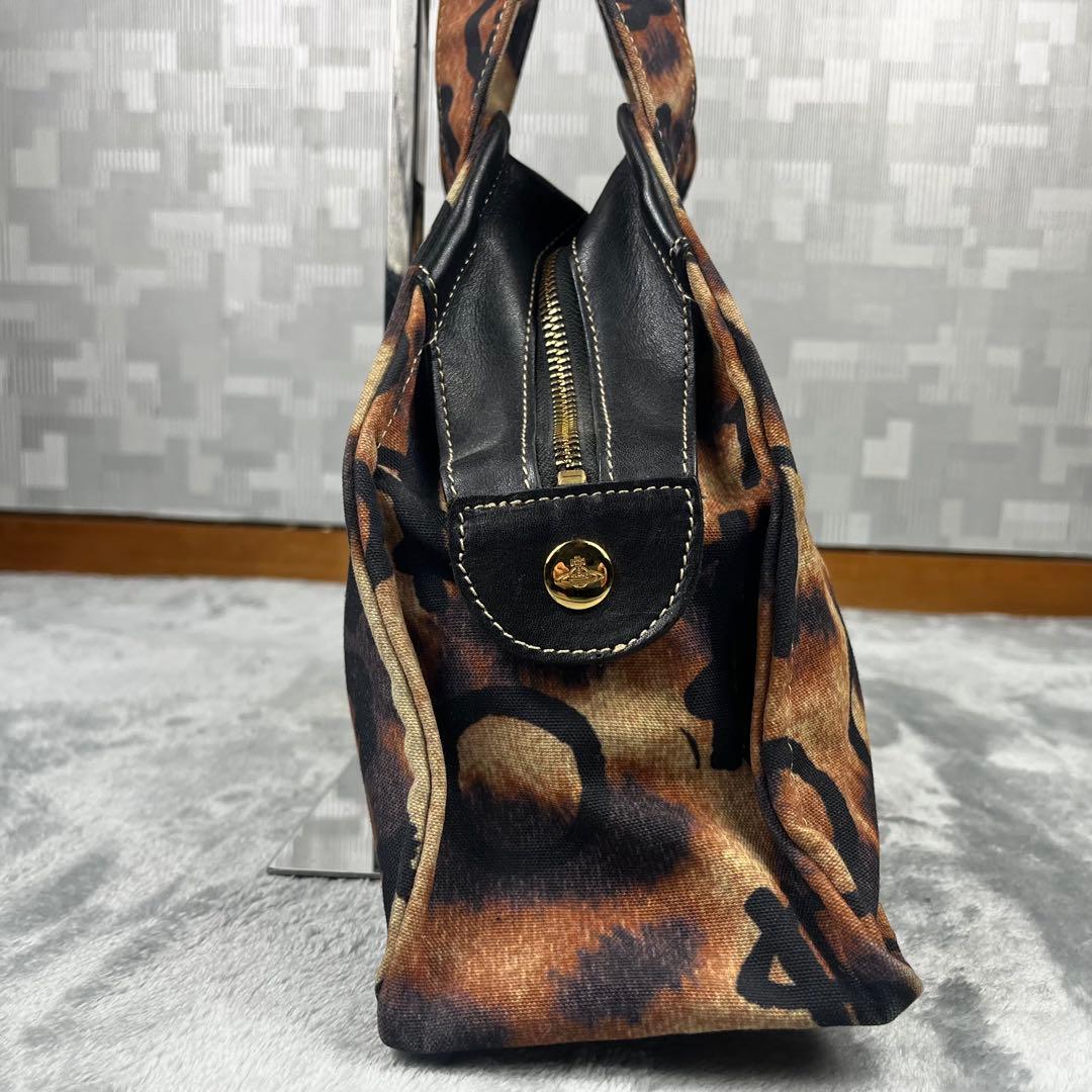 Vivienne Westwood オーブ レオパード ハンドバッグ