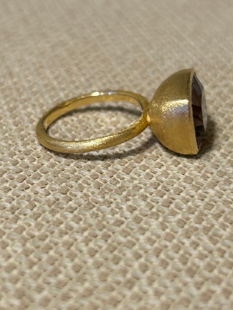 ★美品★年末年始特別価格★k18 リング★7.7g★天然石