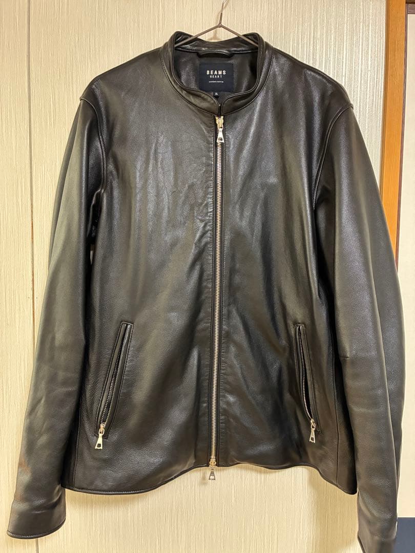 BEAMS HEART シングルライダースジャケット