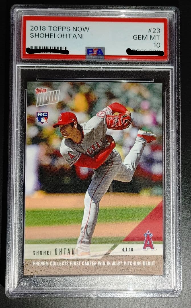 Topps 大谷翔平 2018 RC 初勝利・ホームラン 【PSA 10】