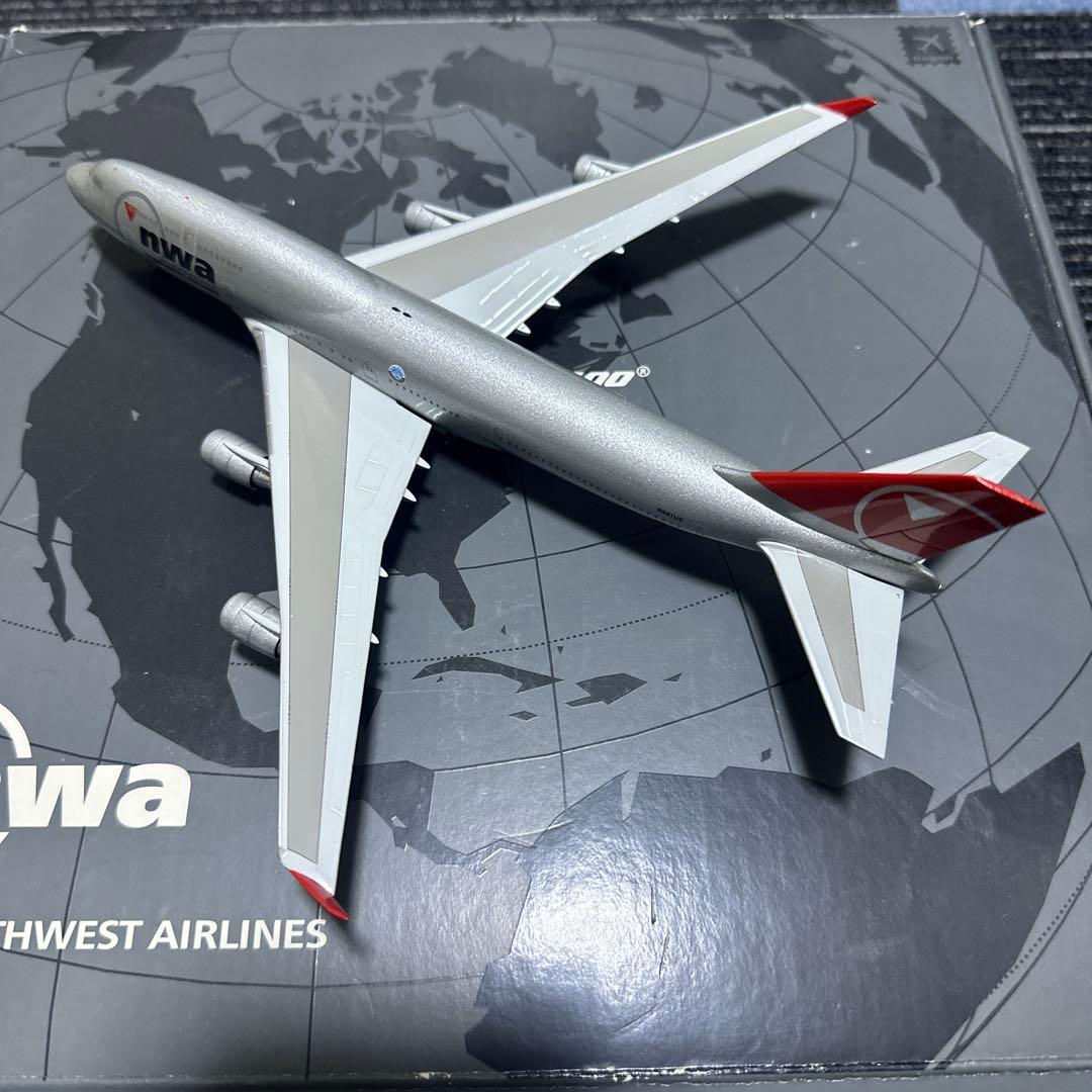 ノースウエストB747-400 1/300 hogan限定品未展示　NWA 貴重