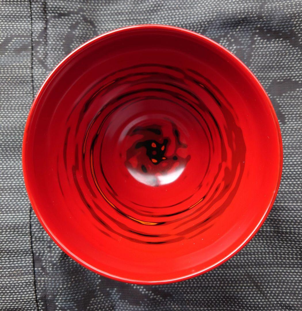 佐竹康宏　個展作品　一点物　漆芸　木製碗　黒赤二客組　手塗り　手仕上げ