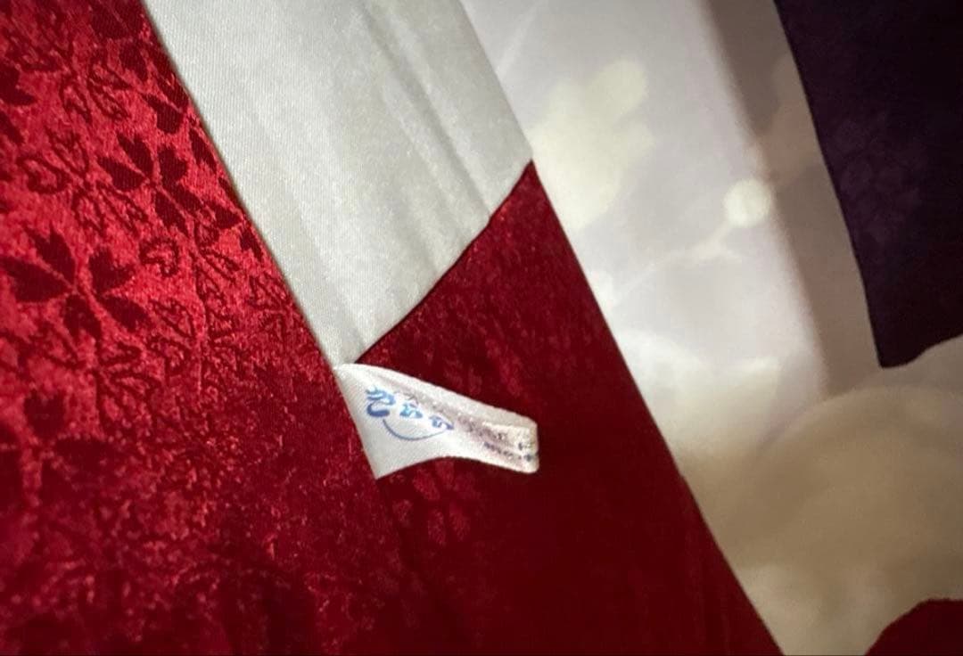 紫 古典柄 花々 振袖 身丈162