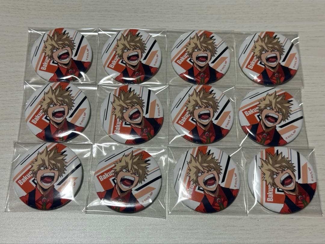 僕のヒーローアカデミア　ヒロアカ　CAMERA‼︎ ボンズストア　爆豪　缶バッチ