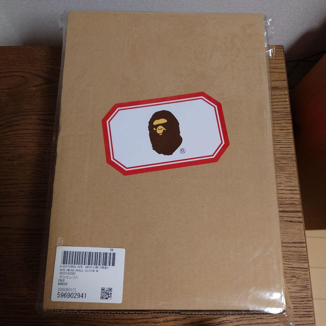 【新品未使用】A BATHING APE APE HEAD WALL CLOCK
