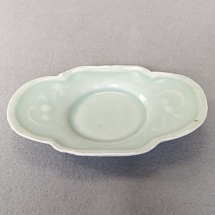 古伊万里青磁茶托　(NO5)　古伊万里茶托　茶托　煎茶道具　初期伊万里