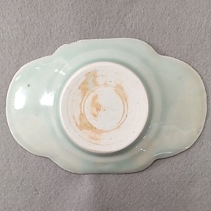 古伊万里青磁茶托　(NO5)　古伊万里茶托　茶托　煎茶道具　初期伊万里