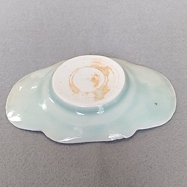 古伊万里青磁茶托　(NO5)　古伊万里茶托　茶托　煎茶道具　初期伊万里