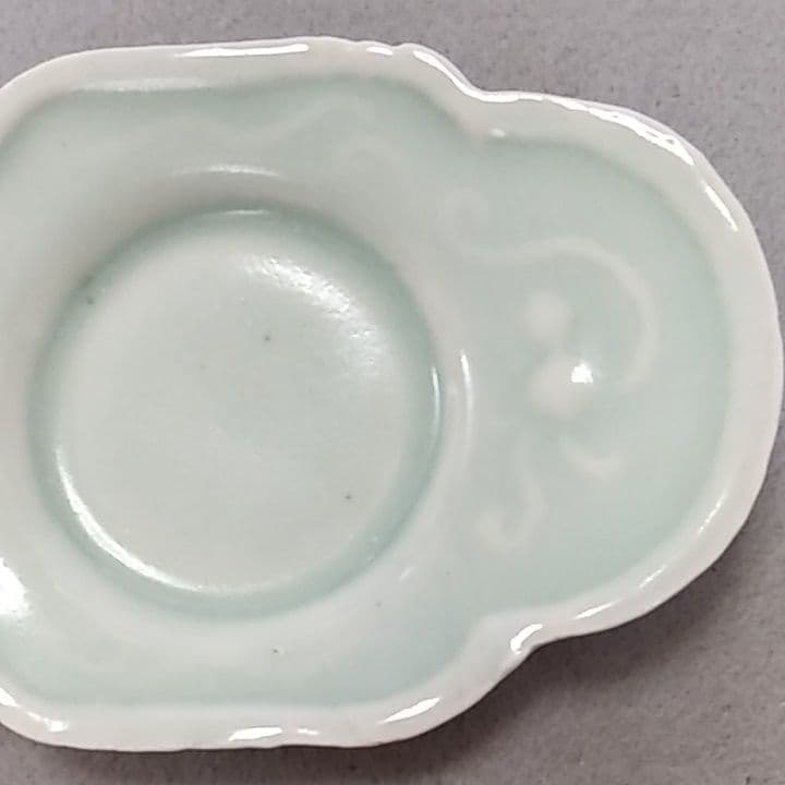 古伊万里青磁茶托　(NO5)　古伊万里茶托　茶托　煎茶道具　初期伊万里