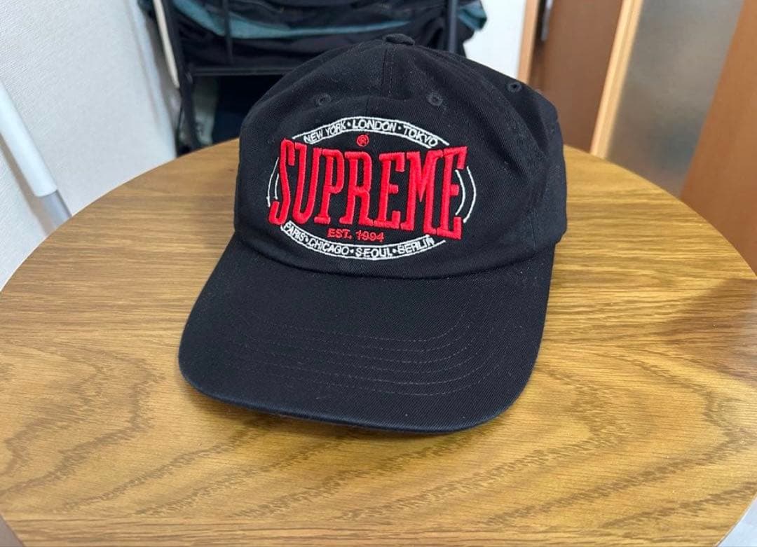 SUPREME ブラックキャップ 58-60cm