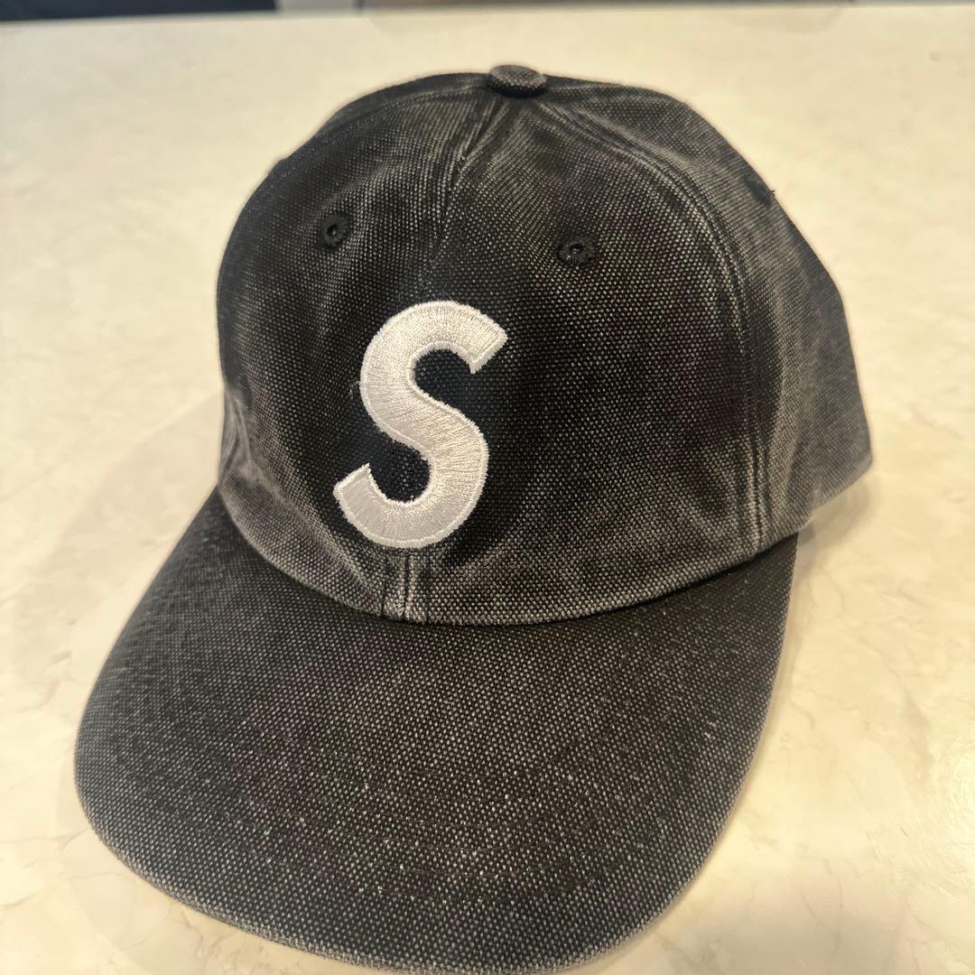SUPREME Sロゴ ブラックキャップ FV25