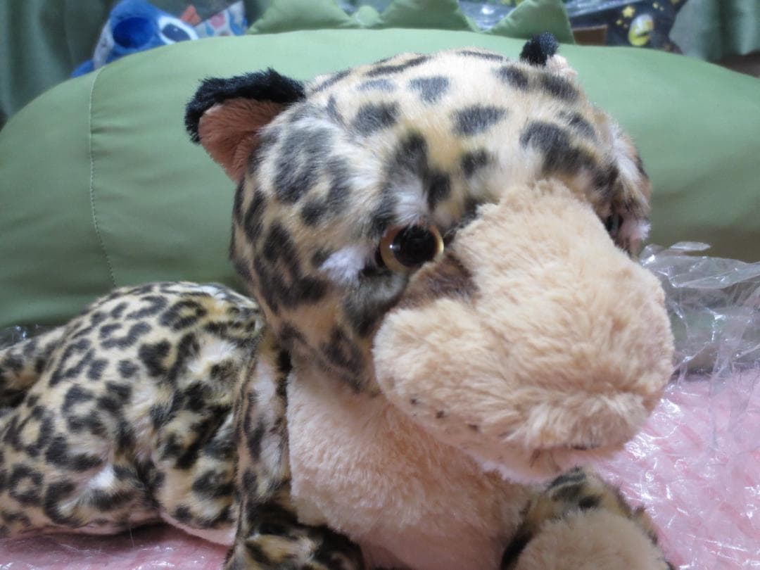 【廃盤貴重】サンレモン　ひざひょう　ぬいぐるみ　ヒョウ　豹　正規品