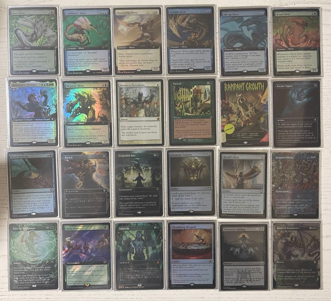 MTG EDH スリヴァー デッキパーツ フルfoil セット 統率者